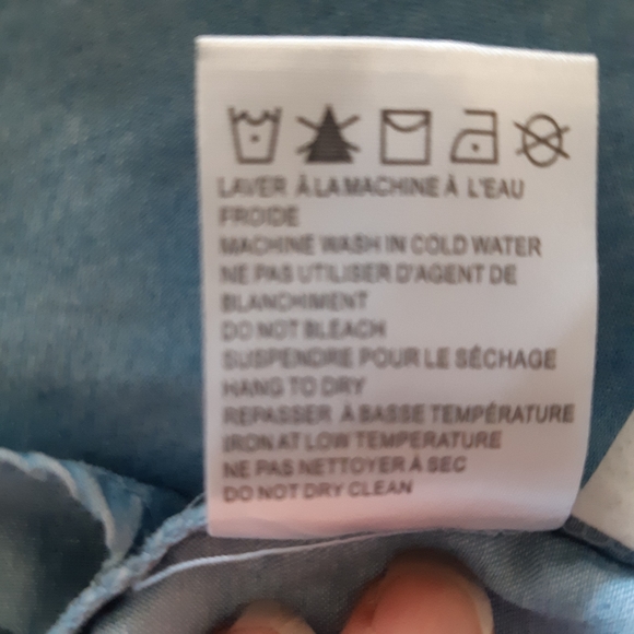 Be-you-ti-ful one shoulder denim top - Picture 4 of 5